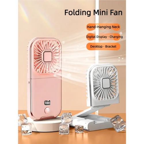 CoolBreeze™ Foldable Portable Fan – 3000mAh USB Rechargeable