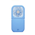 Outdoor mini folding fan, handheld small fan, USB rechargeable portable neck fan, desktop stand small fan