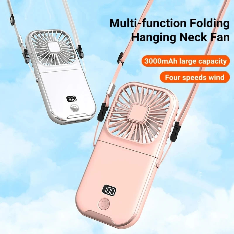 CoolBreeze™ Foldable Portable Fan – 3000mAh USB Rechargeable